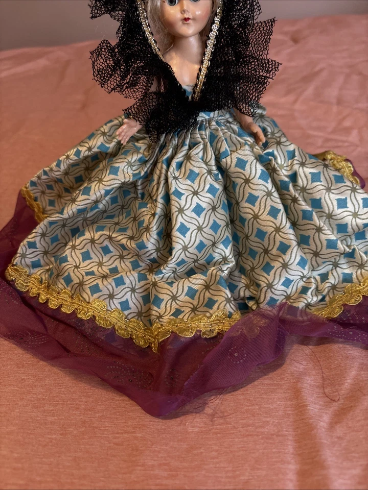 Muñeca dama veneciana Sleepy Eye años 40 Foto 3 de 4