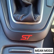 2 x Universal Style ST Vinyl Car Decals/Stickers/Gear Surround/Interior/3cm