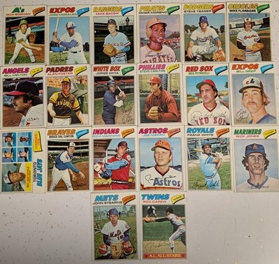 1977 Topps Baseball Cards  - #101 and Up - Complete your set - see pics!