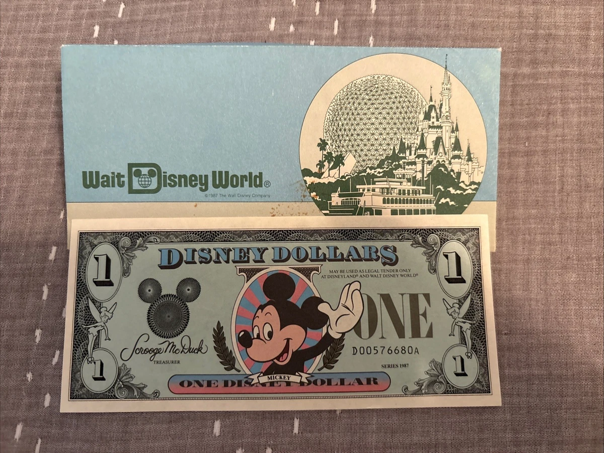 ☆希少初版連番　折なし美品☆DisneyDollars ディズニーダラー　87 Disney Dollars 1987 for sale | eBay