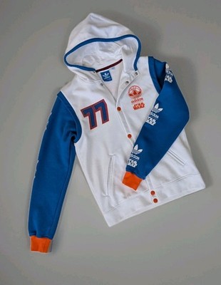 Adidas STAR WARS Jacke Herren / Unisex Größe : S . Weiß Blau Orange. Originals