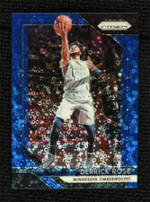 2018-19 Panini Prizm Fast Break Blue Prizm 154/175 Derrick Rose #77