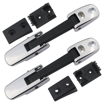APPERFiT Mack Hood Latch Strap w/Catch Bracket Left Driver & Right Chrome 