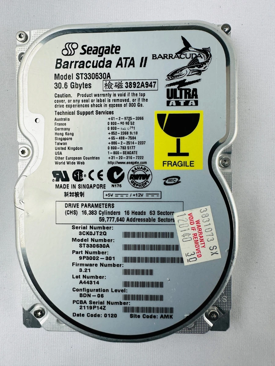 Seagate 30 GB Internal Hard Disk Drives for sale | eBay