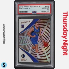 2018 PANINI REVOLUTION #128 LUKA DONCIC RC ROOKIE PSA 10