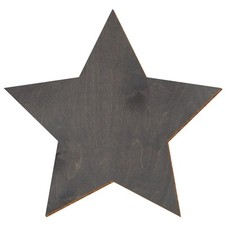 Holz Stern V3 Grau beidseitig lackiert Deko Basteln 3-50cm