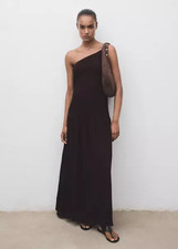 Mango Asymmetrical dress with gathered body