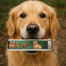 Golden Retriever Keychain Dog Lover Gift, Puppy Key Fob, Retriever Accessory