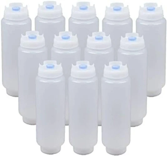 Botellas recargables punta azul - 16 oz, paquete de 12 Foto 2 de 3