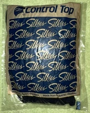 SILKIES 070607 Control Top Pantyhose w/Support Legs Size XXL  In Dark Navy NEW