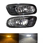 Pair of LED Amber Front Fog Lamp w/White Running Light For 2004 Lexus ES330