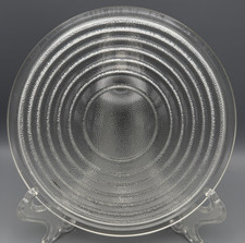 VINTAGE Kurt Versen Round Clear Glass Fresnel Lens Lighting Cover Mold 45 - 7"