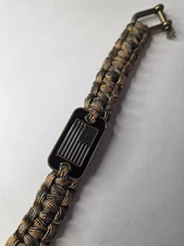 Paracord Bracelet Blackflad Hand Made
