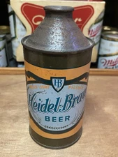 Heidel Brau beer Cone Top Beer can Sioux City Brewing Co Sioux City IA Old