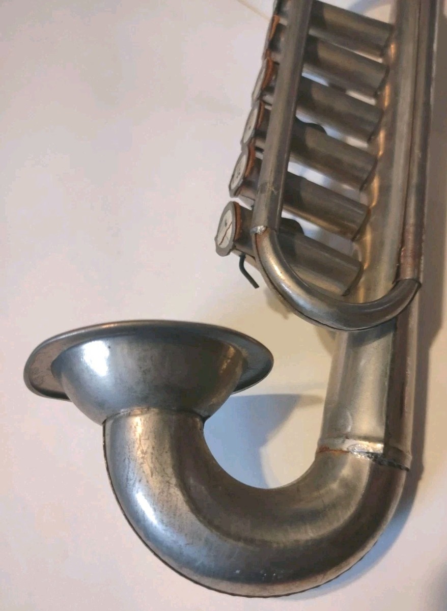 Vintage Japan Jazzophone Sax A Flute Toy Bugle Trumpet Horn Tin 6