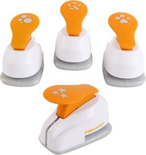Confetti Maker Set - 4 Shapes for Arts and Crafts - Stars, Hearts, Circles