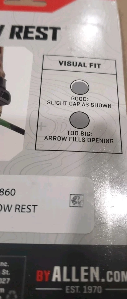 *NEW* Allen Fast-Shot Arrow Rest Whisker Biscuit Style - Universal Fit - Image 4 of 4