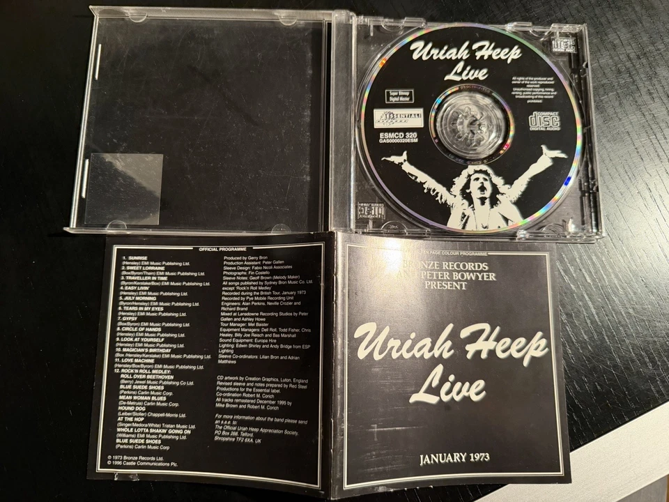 URIAH HEEP - Live  (CD, Remastered, UK, 1996)   VG+/EX - Bild 4 von 4