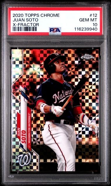 2020 Topps Chrome X-Fractor - Juan Soto #12 - PSA 10 - FREE Shipping
