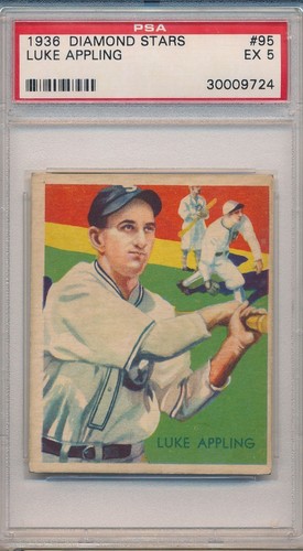 Luke Appling #95 1936 Diamond Stars card