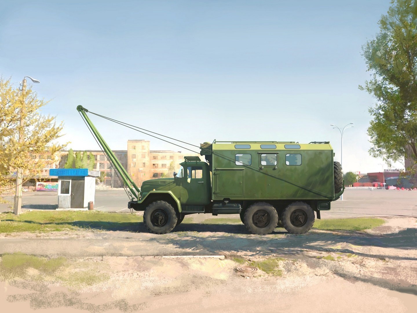 ICM 1:35 ZiL-131 MTO-AT Soviet Recovery Truck Plastic Model Kit