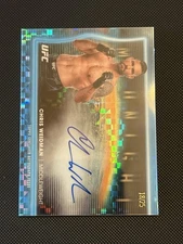2025 Topps Midnight UFC Chris Weidman Horizon Auto Moonrise Parallel /25