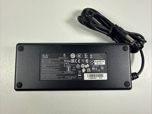 GENUINE CISCO MA-PWR-100WAC 100W AC/DC POWER ADAPTER FOR MERAKI MX68 MX75