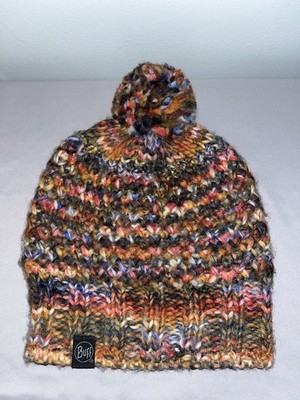 BUFF Knitted & Polar Winter Hat in the ''Margo Orange'' multi-color pattern