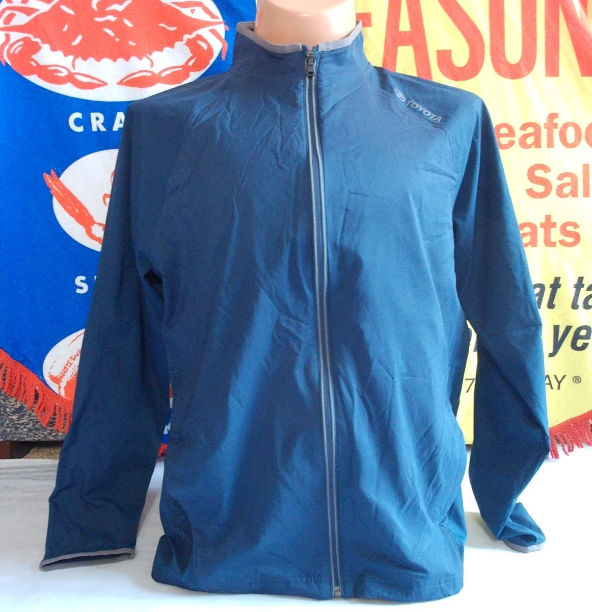 TOYOTA UNDER ARMOUR storm Golf Jacket Winder Breaker Men's XL Full Zip CAR TRUCK