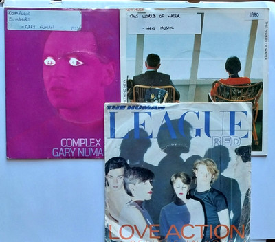 Gary Numan Human League Lot x 3. 45T UK New Wave Synth