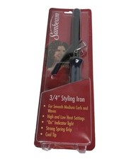 Sunbeam 3/4" Styling Iron Cool Tip High Low Heat NEW