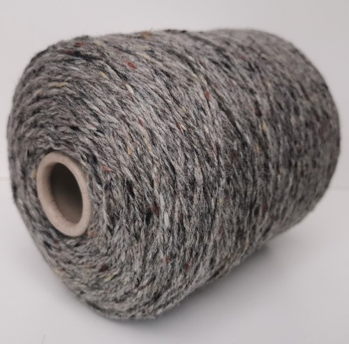 Double Knit Soft Merino Tweed Knitting Wool Cone Grey 560g (2711-Z) - Picture 2 of 5