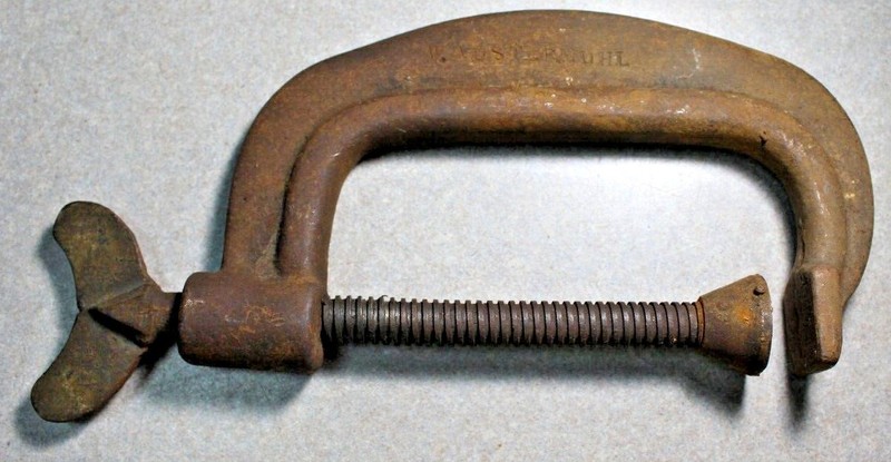  Vintage 4 1/2" C-Clamp Throat 2 1/4" W. Austermuhl