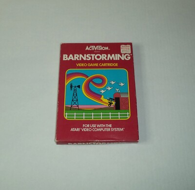 Barnstorming (1982) Atari 2600 VCS Video Computer System CIB Complete Box Manual