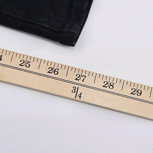 Pantalones de mezclilla Levi's Premium Ribcage tobillo recto negros para mujer talla 24W NUEVO botón mosca - Imagen 16 de 17