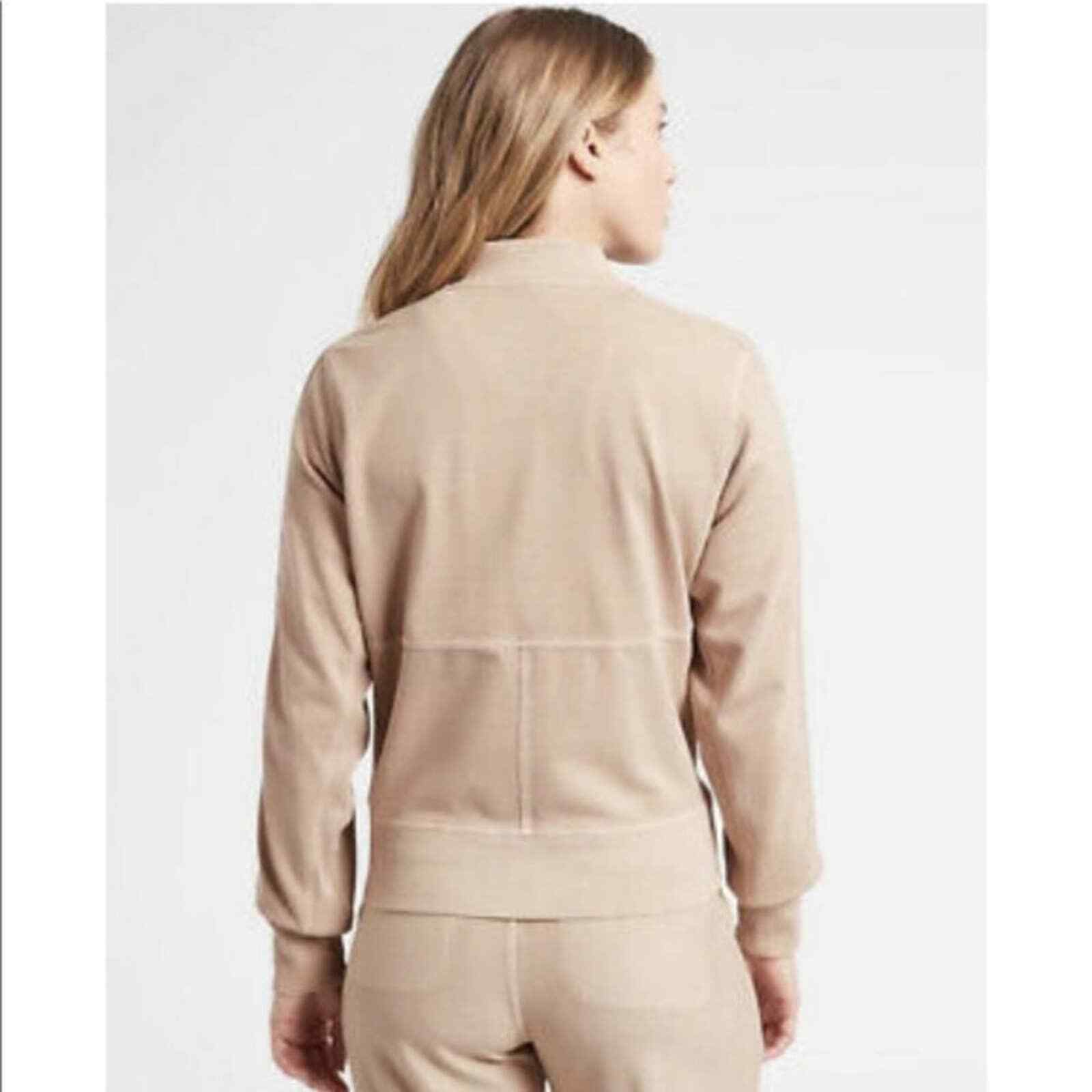 Athleta Farallon Knit Bomber Jacket Large Gem