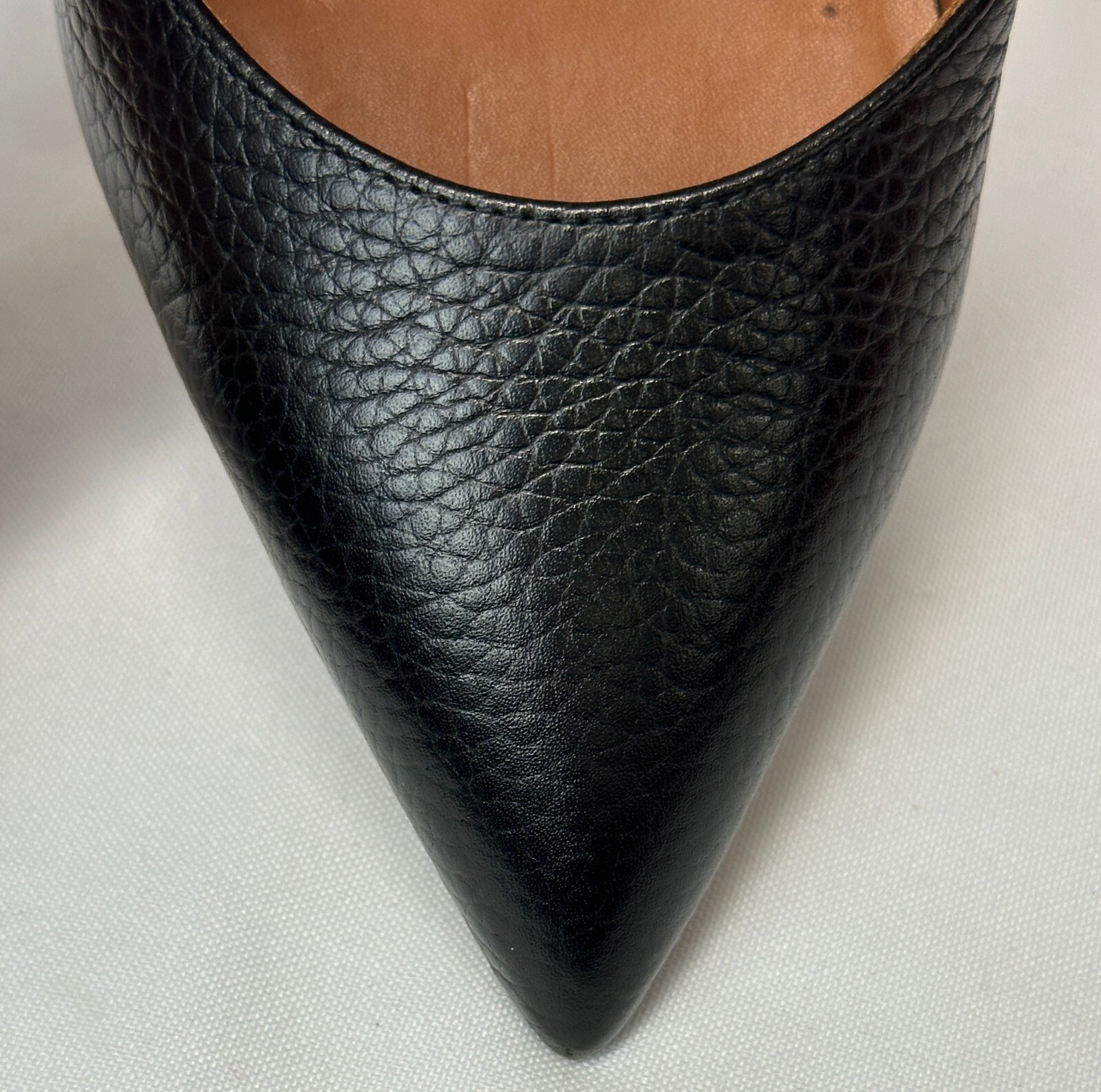 VALENTINO Garavani Calfskin C Rockee Fringe Pumps 37.5 7.5 US Black Ankle Wrap thumbnail 8