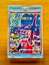 Michael Jordan RARE GOLD FOIL INVESTMENT CARD SSP DUNK BULLS MVP TOPPS MINT