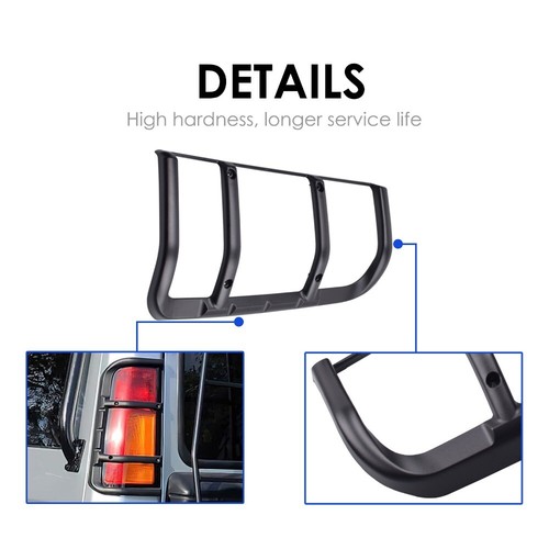 2X Rear Light Guards Black STC53194 for Land Rover Discovery 1999-2004 - Picture 3 of 14