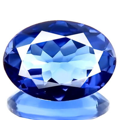 TANZANITE 0.84ct IF-FLAWLESS RARE NATURAL D BLOCK BEST BLUE OVAL EARTH MINED GEM