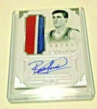 BILL LAIMBEER 2013 PANINI FLAWLESS 3CLR GAME USED JERSEY AUTO 25/25 SIGNED CARD