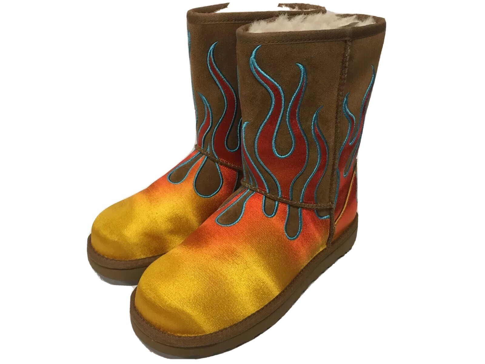 uggs with flames