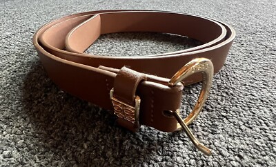 Bebe Women s Brown 100% Synthetic Leather Belt - Size: 2X