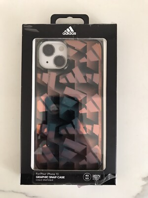 iPhone 13 Adidas Graphic Snap Case Gloss Shiny Stripe Protective Cover Accessory