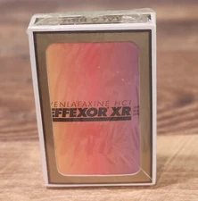 Effexor XR Pharmaceutical Poker Playing Cards Banned Advertising Pharma Drug Rep