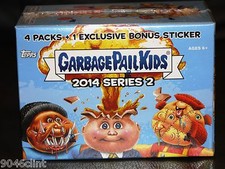 GARBAGE PAIL KIDS 2014 SERIES 2 SEALED BONUS BOX W BONUS CARD RARE GPK 1ST