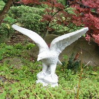 Adler Rechts Steinadler Steinfigur H.55 Cm 59 X 37 Cm 25 Kg Beton Frostsicher