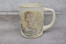 PRO GUARD TOOTHBRUSH ADVERTISING VINTAGE USA MADE CERAMIC MUG DENTIST CHILD DOG