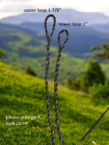 Flemish Twist Bowstring B55 / hybrid - CHARCOAL / CHOOSE STRING LENGTH! /$17.95 - Picture 2 of 16