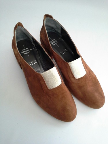 Anthropologie Zell Bootie Shoe Slip On Suede by Elodie Bruno 7 USA 37 EUR $278 - Picture 5 of 10
